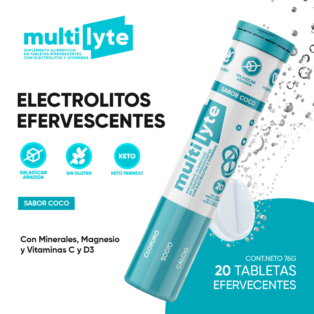 Multilyte Electrólitos Coco 20 tabs
