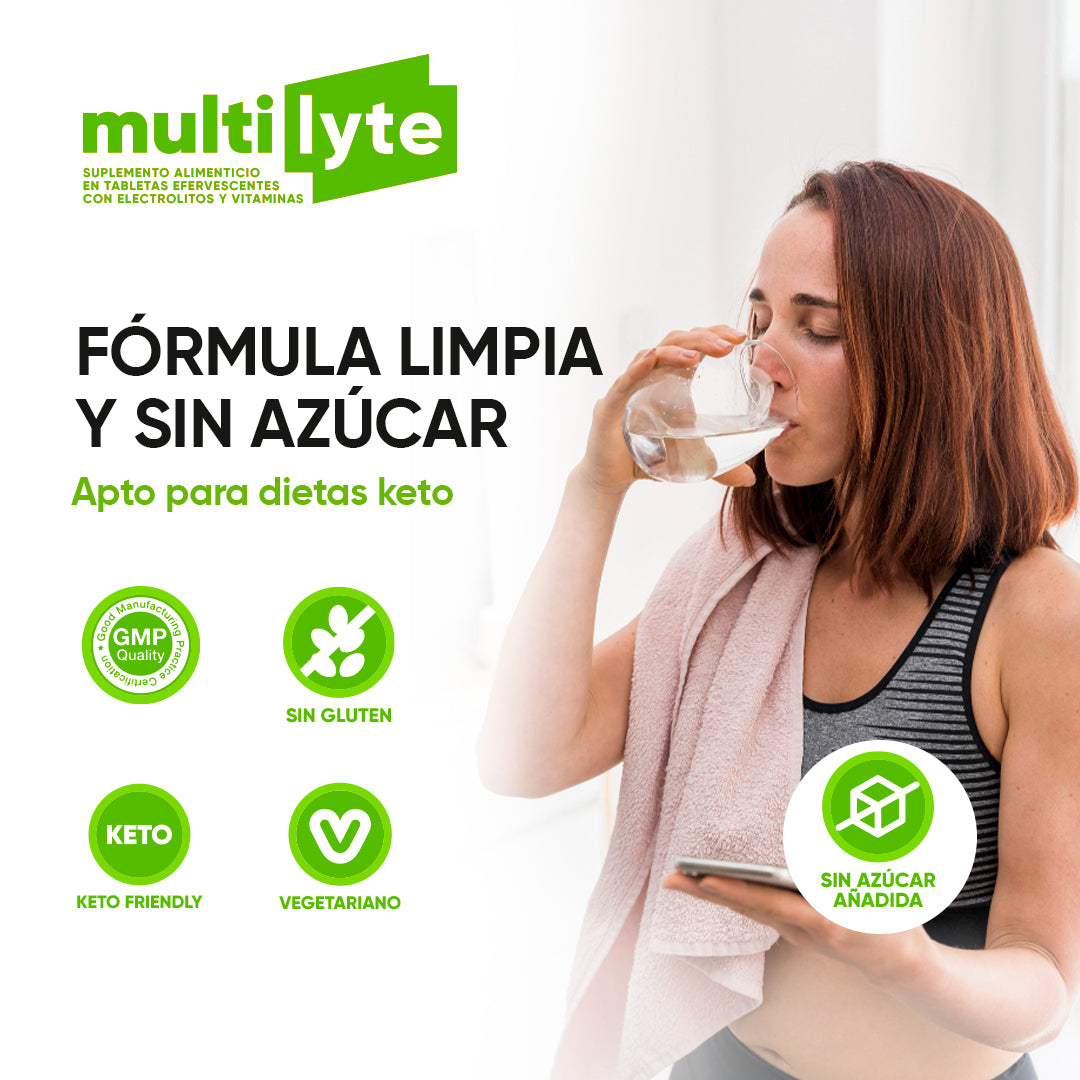Multilyte Electrólitos Limonada 20 tab