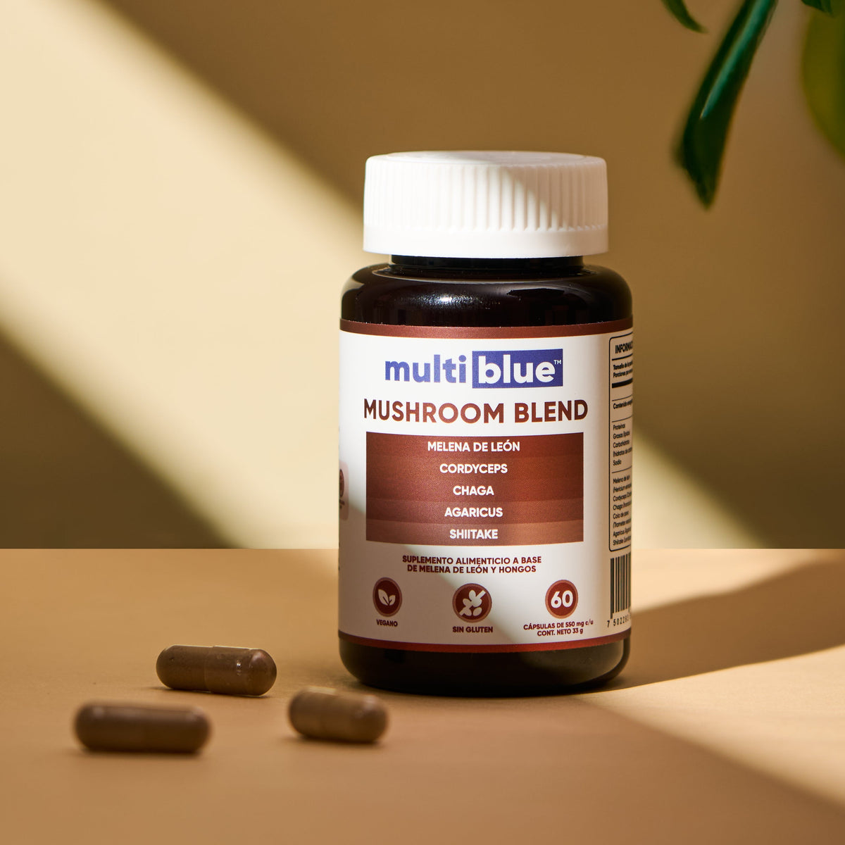 Melena de León + Mushroom Blend Multiblue - 60 Caps