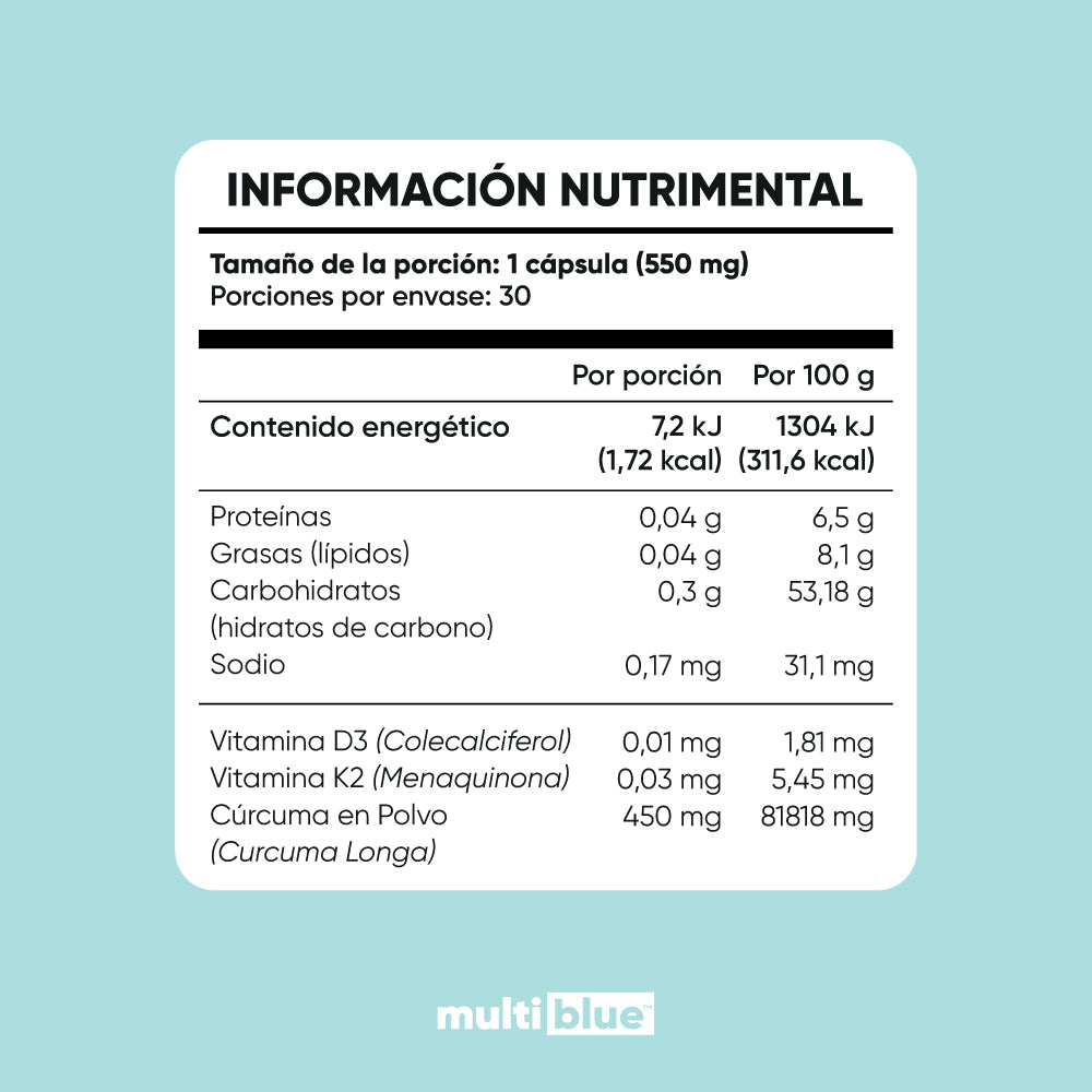 Vitamina K2+D3 Multiblue - 30 Caps