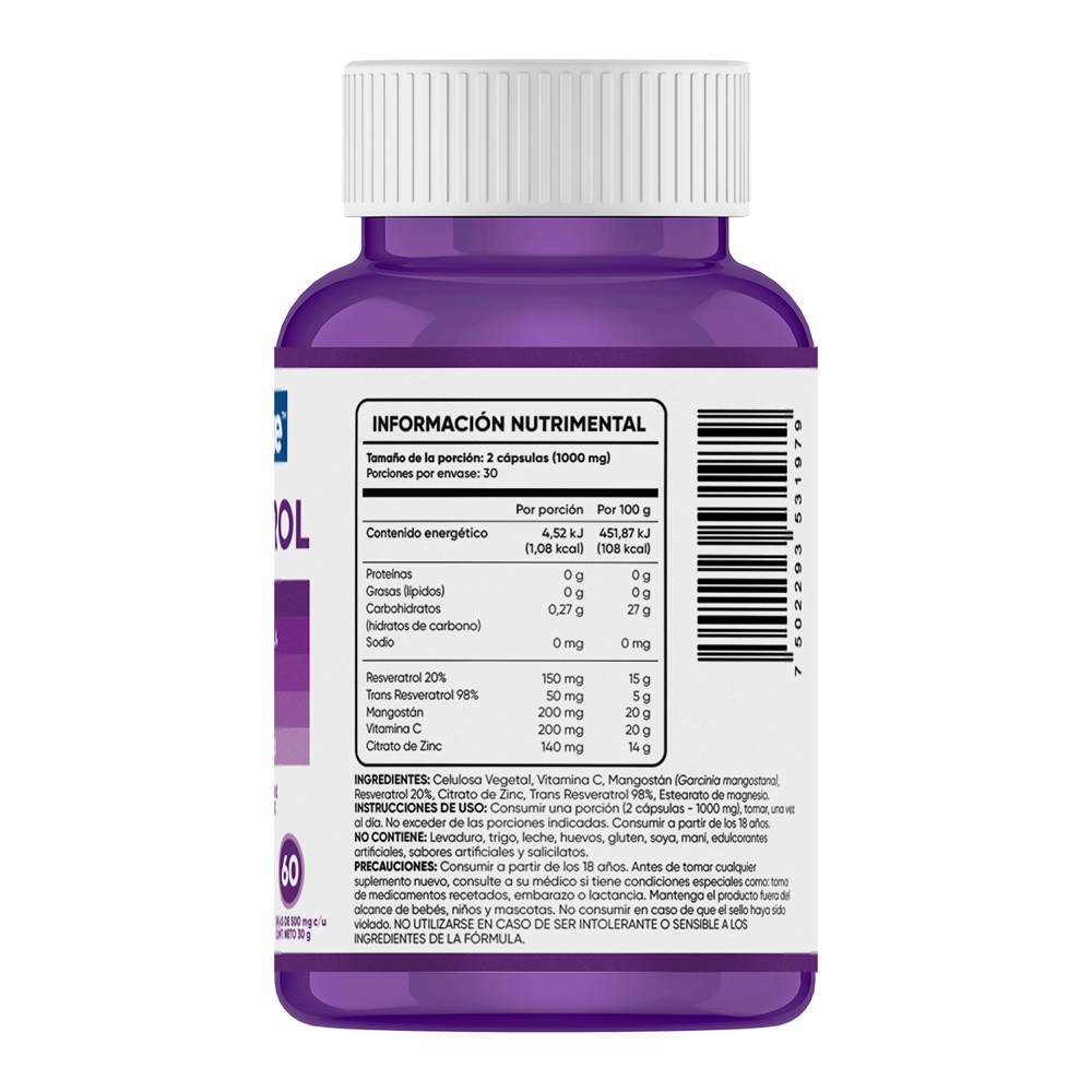 Multiblue Resveratrol 60 caps