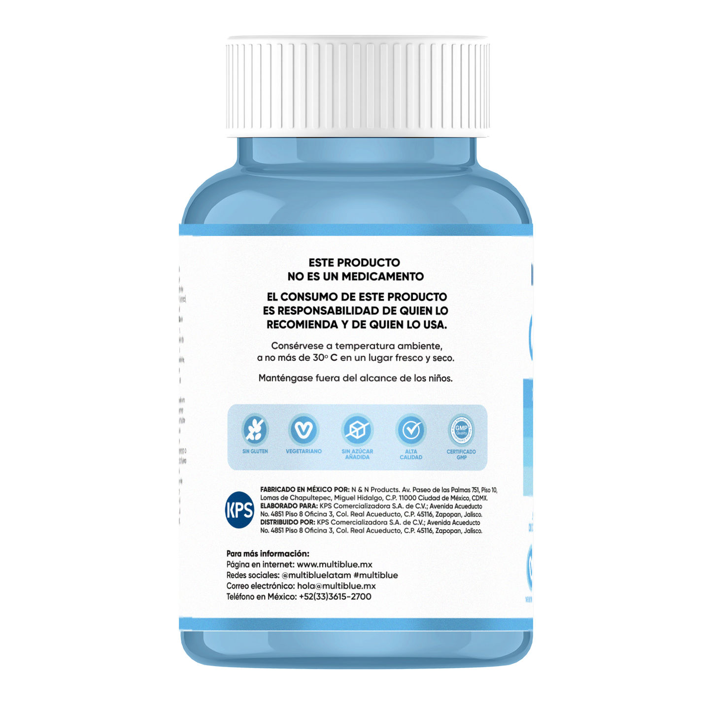Calcio Multiblue 60 Capsulas | Citrato de Calcio, Vitamina K2 y D3