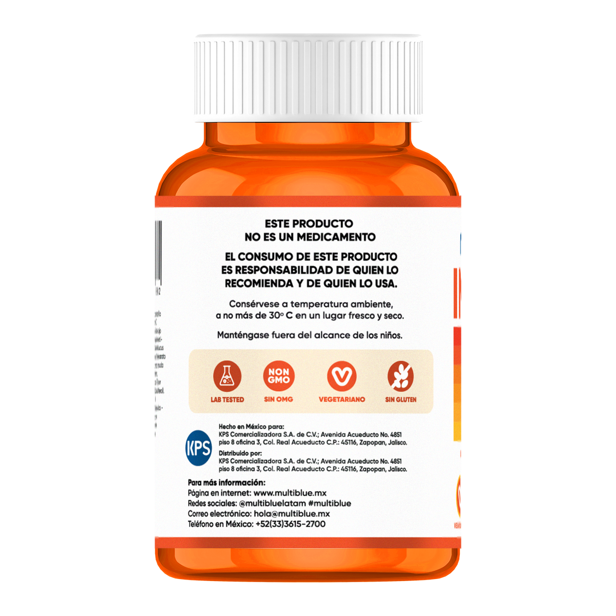Vitamina C + Cúrcuma Multiblue - 60 Caps