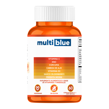 Multiblue Vitamina C y Cúrcuma 60 Cap