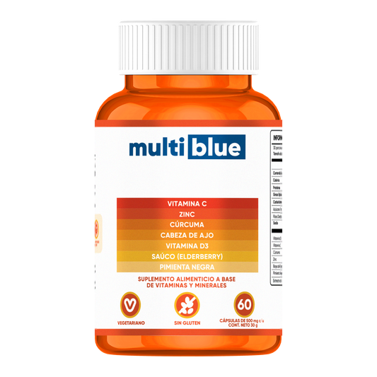 Multiblue Vitamina C y Cúrcuma 60 Cap
