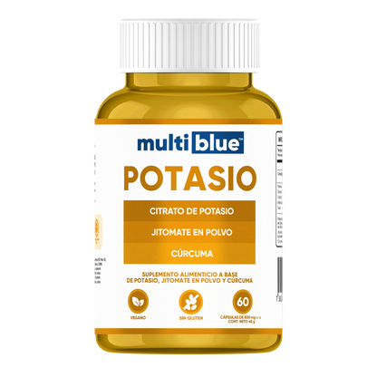 Potasio Multiblue 60 Capsulas | Citrato de Potasio, Curcuma y Jitomate