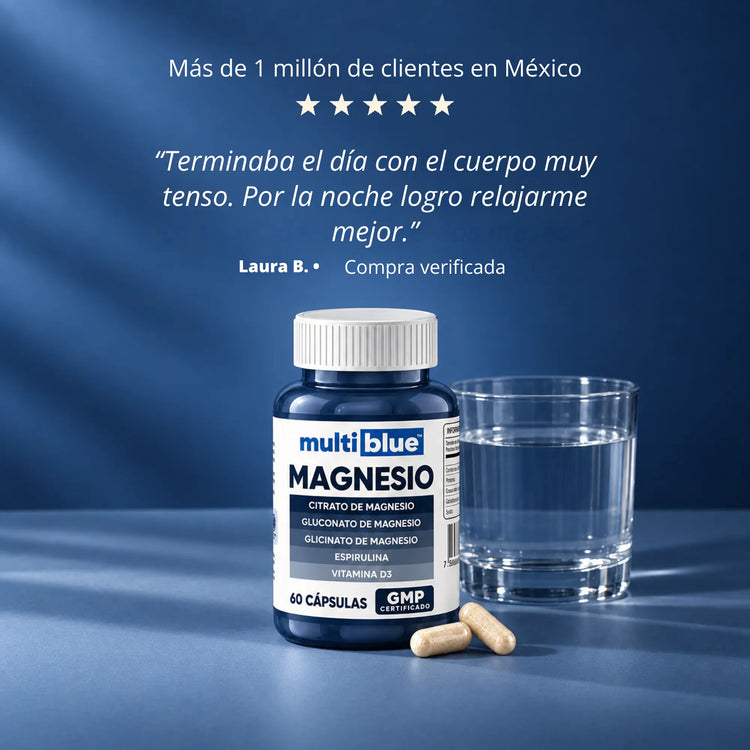 Reseña de cliente de Magnesio Complex MultiBlue