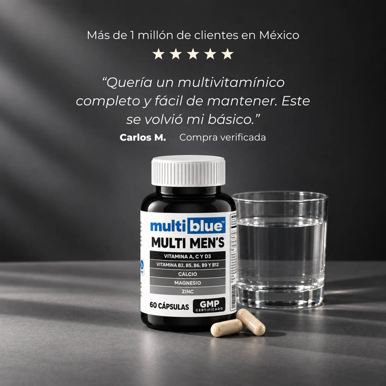 Reseña de cliente de Multivitamínico Men's MultiBlue
