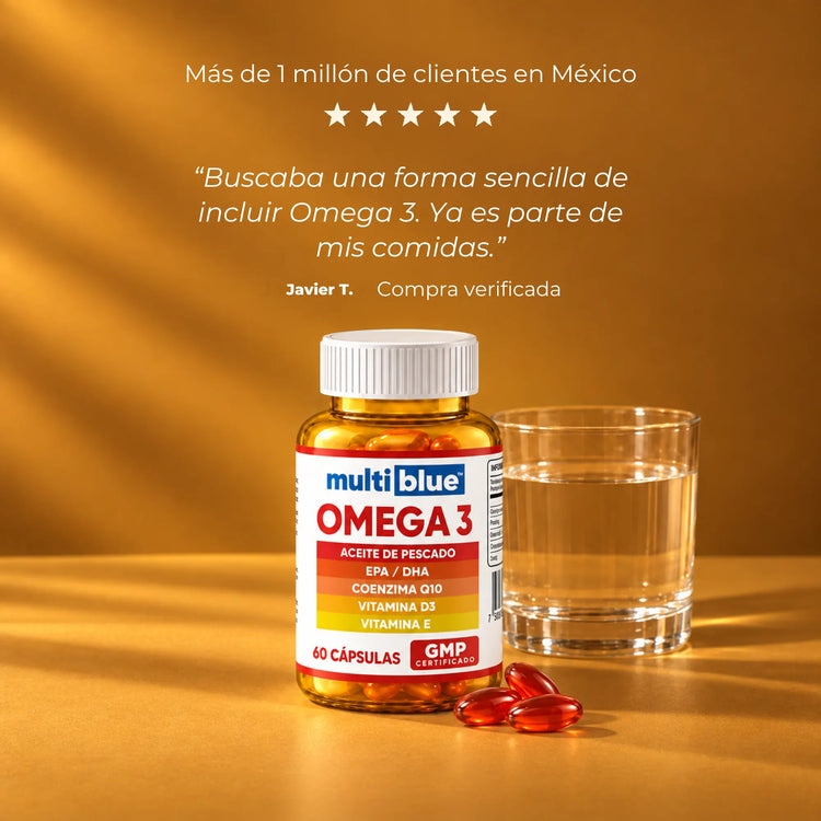 Reseña de cliente de Omega 3 MultiBlue