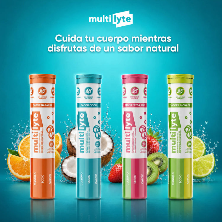 MultiLyte: electrolitos efervescentes en cuatro sabores