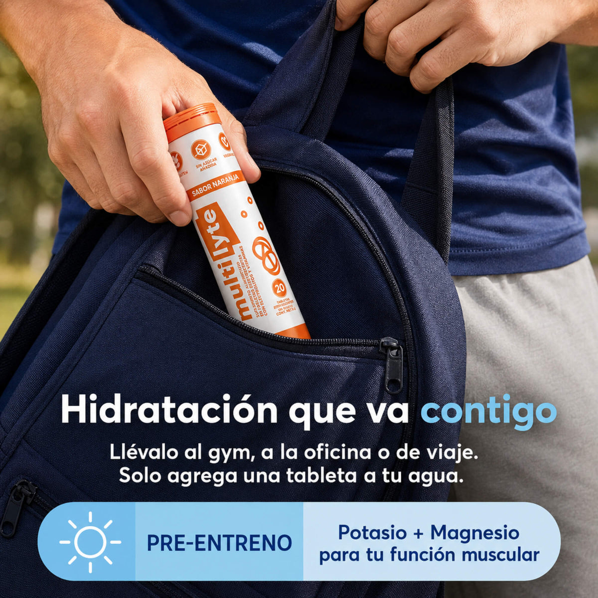 Multilyte Electrólitos Naranja - 4 PACK