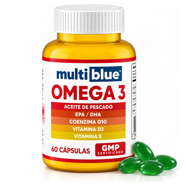 Frasco de Omega 3 MultiBlue