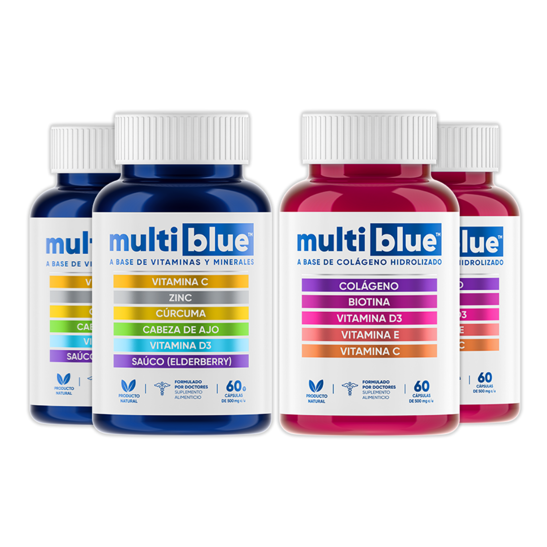 MultiBlue Duo Pack Immune + Skin