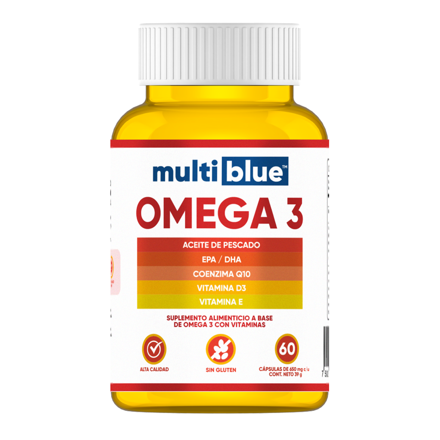 Frasco de Omega 3 MultiBlue