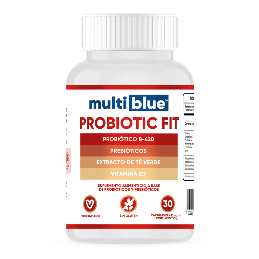 Frasco de Probiótico Fit MultiBlue